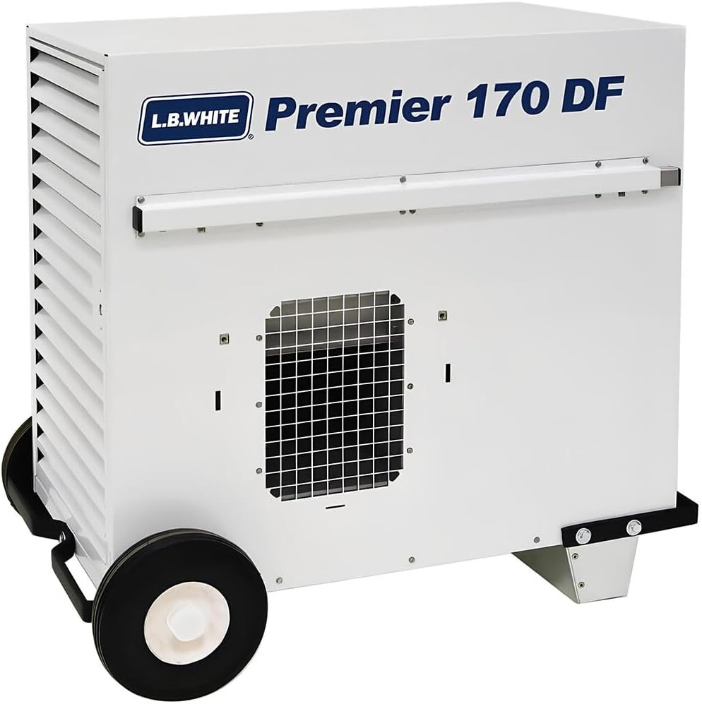 L.B. White CS170 Premier 170DF LP Forced Air Propane Tent Heater — Ductable Portable Space Heater for Indoor, Outdoor, Parties & Commercial, 170