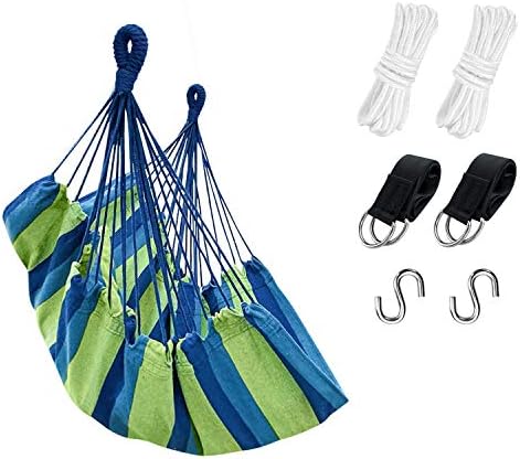 KPX Ourdoor Hanging Hammock Chair – Comfortable Tree Swing Chair Large Size 110X130cm（Without Pillows） - 330 Lbs Weight Capacity (Dark Gray)