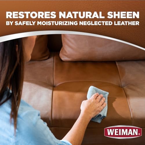 Weiman Leather Cleaner Kit Leather Wipes (30 Count) and Microfiber Cloth - Clean and Condition Car Seats and Interior, Shoes