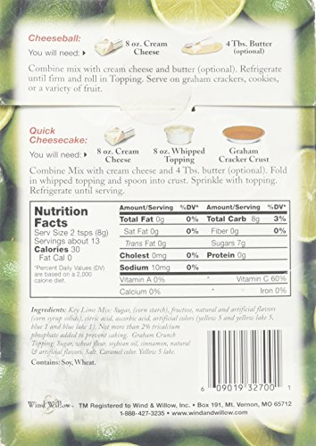 Wind & Willow Key Lime Pie Cheeseball & Dessert Mix