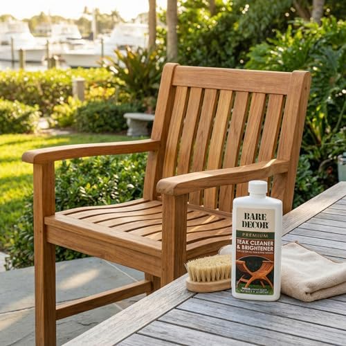 Bare Decor Premium Golden Teak Oil for Home and Marine Use, 16oz