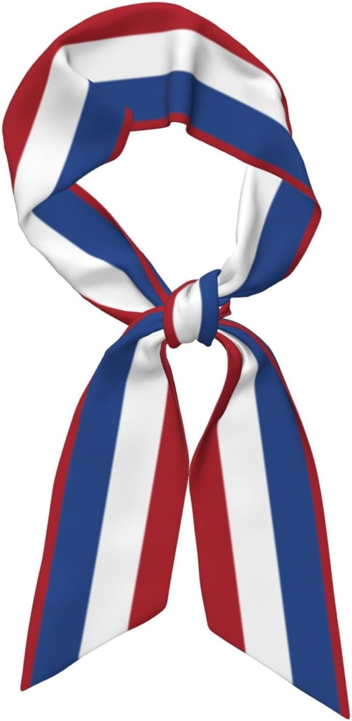 Country Flag Scarf For Women, Multi‑purpose Ribbon, Fashion Neck Hair Handbag Accessory, Versatile Bandana Headband