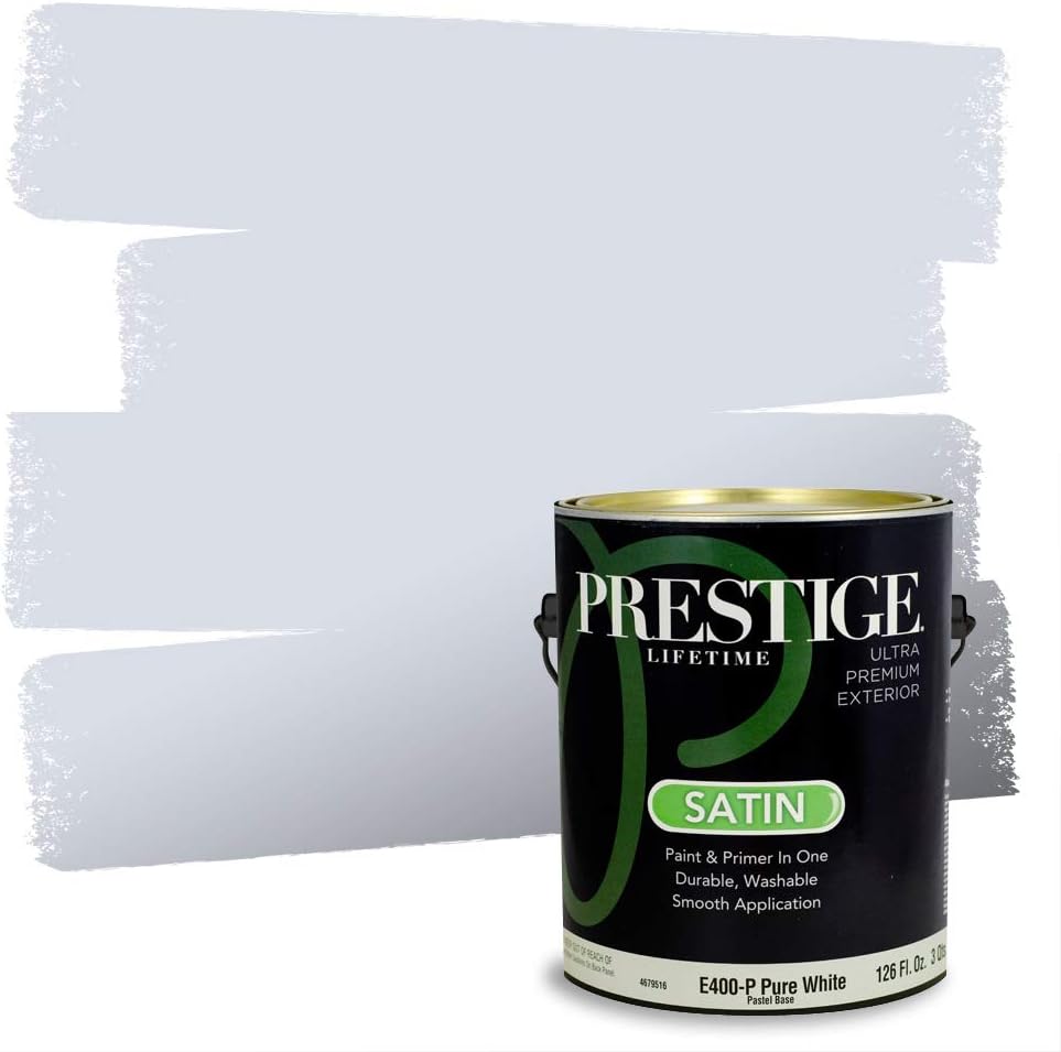 PRESTIGE Paints Exterior Paint and Primer In One, 1-Gallon, Semi-Gloss, Comparable Match of Sherwin Williams* Nifty Turquoise*