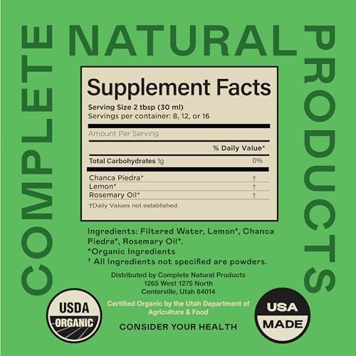 CNP | Chanca Piedra Organic Tincture 16oz - Stone Breaker, Kidney Support | Organic chanca piedra liquid extract for kidney cleanse support, stone breaker routines, alcohol free tincture made in USA