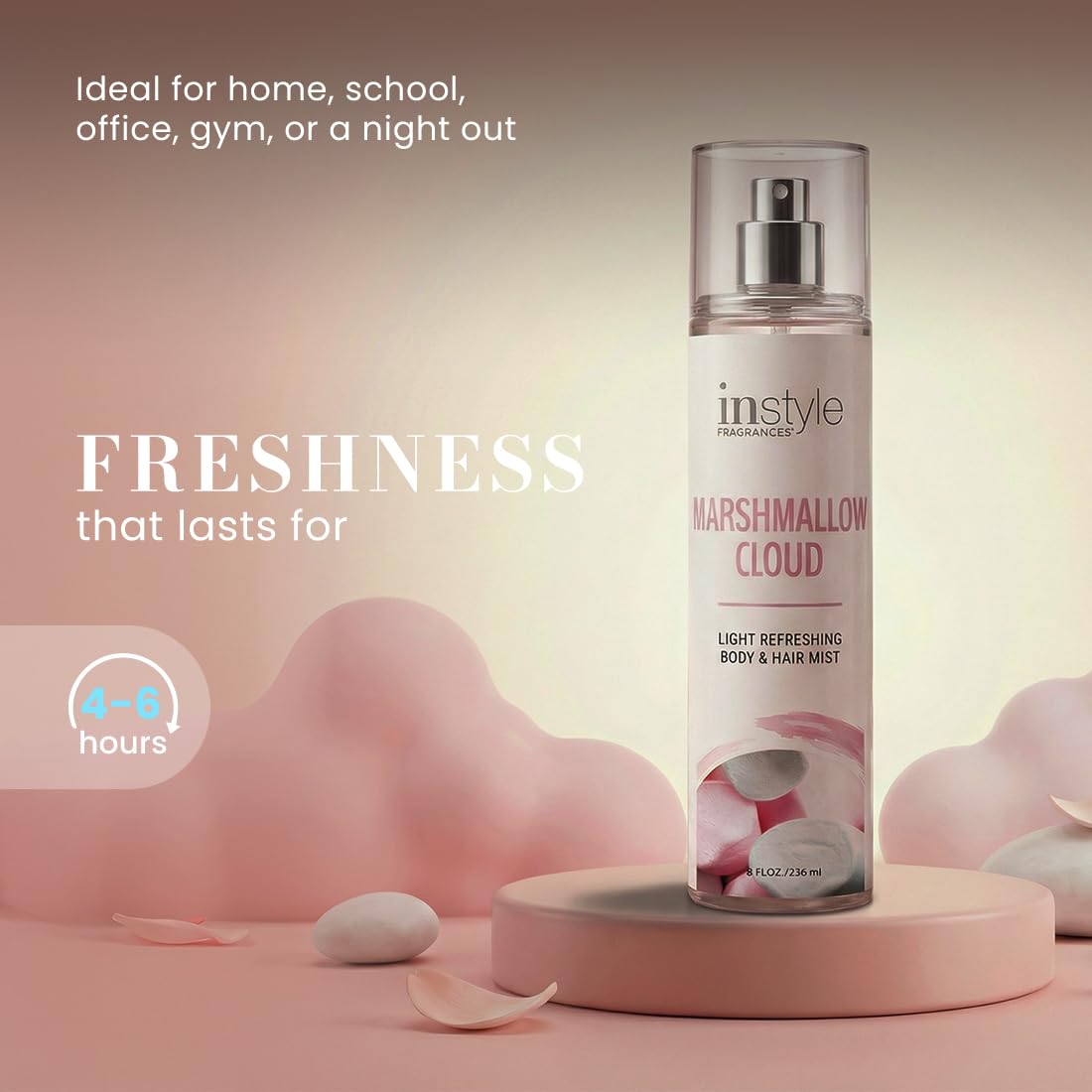 Instyle Fragrances Light Refreshing Body & Hair Mist, Tahitian Vanilla