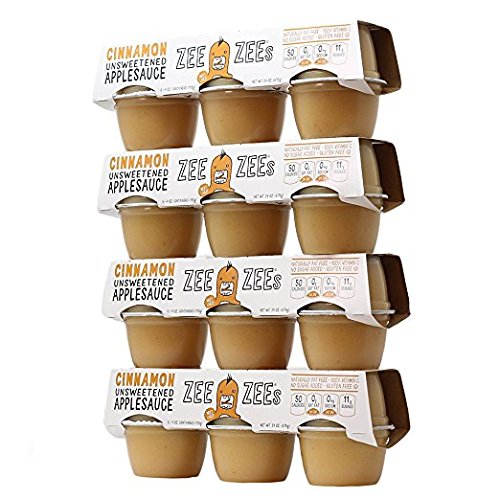 Zee Zees Mango Peach Applesauce Cups, Unsweetened, All Natural, No Sugar Added, 4 oz Cups, 24 pack