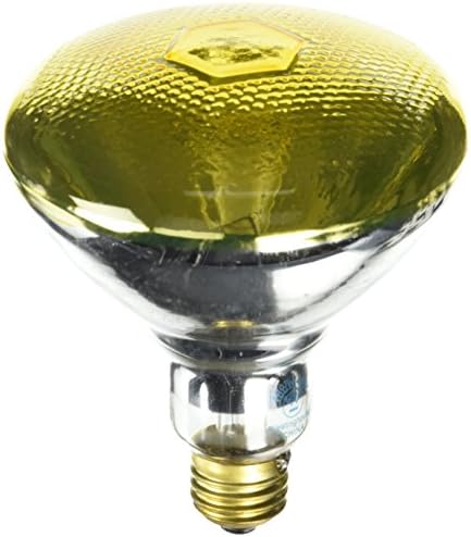Westinghouse Lighting 0440900, 100 Watt, 120 Volt Yellow Flood BR38 Incandescent Bug Light Bulb