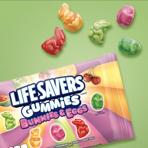 LIFE SAVERS Gummies Bunnies & Eggs Easter Candy Assortment, 9 Oz Bag
