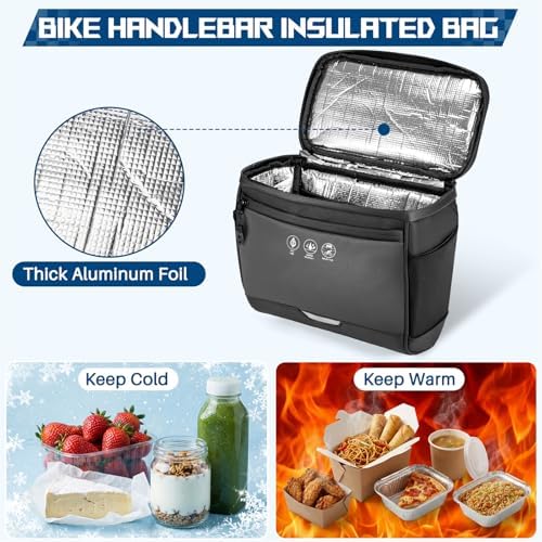 WOTOW Bike Handlebar Bag, Waterproof & with Sensitive Touch Screen, 3.5L