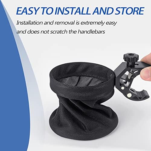 UNIGT Motorcycle ATV Cup Holder with 0.6"-1.75" Alligator Clamp, 32oz