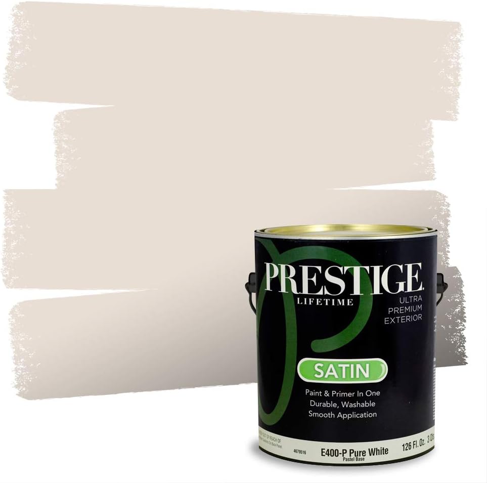 PRESTIGE Paints Exterior Paint and Primer In One, 1-Gallon, Flat, Comparable Match of Sherwin Williams* Sable*