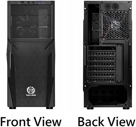 Thermaltake Versa H21 SPCC ATX Mid Tower Computer Chassis CA-1B2-00M1NN-00,Black