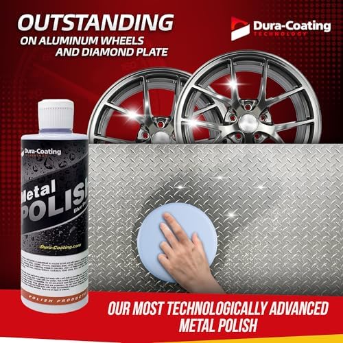 DURA-COATING TECHNOLOGY, Blue Premium Metal Polish - Perfect Brightener and Scratch Remover for Aluminum Wheels, Diamond Plate, Stainless Steel