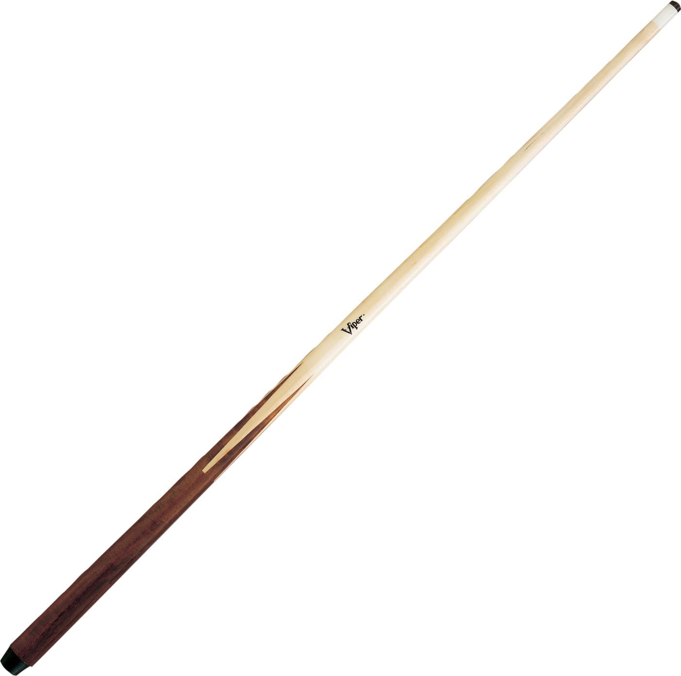 Viper 48-Inch 18-Ounce Commercial House 1 Piece Canadian Maple Billiard Pool Cue with 13mm Le Pro Leather Tip, Brown