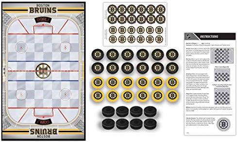 MasterPieces Officially licensed NHL League-NHL Checkers Board Game for Families and Kids ages 6 and Up