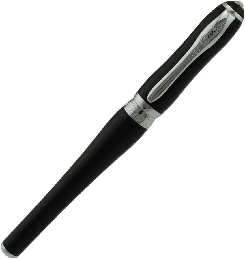Duke Fude Nib Fountain Pen Medium to Broad Nature Mother Pearl on Cap with Pen Pouch sketching Art Drawing Signature Calligraphy Pen Case Set