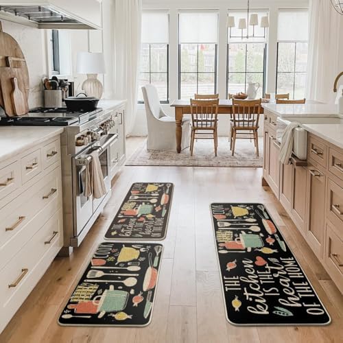 Artoid Mode The Kitchen is The Heart of The Home Kitchen Mats Set of 2