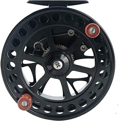 Maxcatch Center Pin Floating Fishing Reel Aluminum CNC Machined Centerpin Reel 4 1/2 INCH 110MM (Black)
