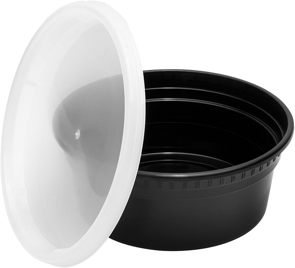 Karat [32oz - 240 ct] Clear PP Injection Molded Round Deli Containers with Lids (FP-IMDC32-PP)