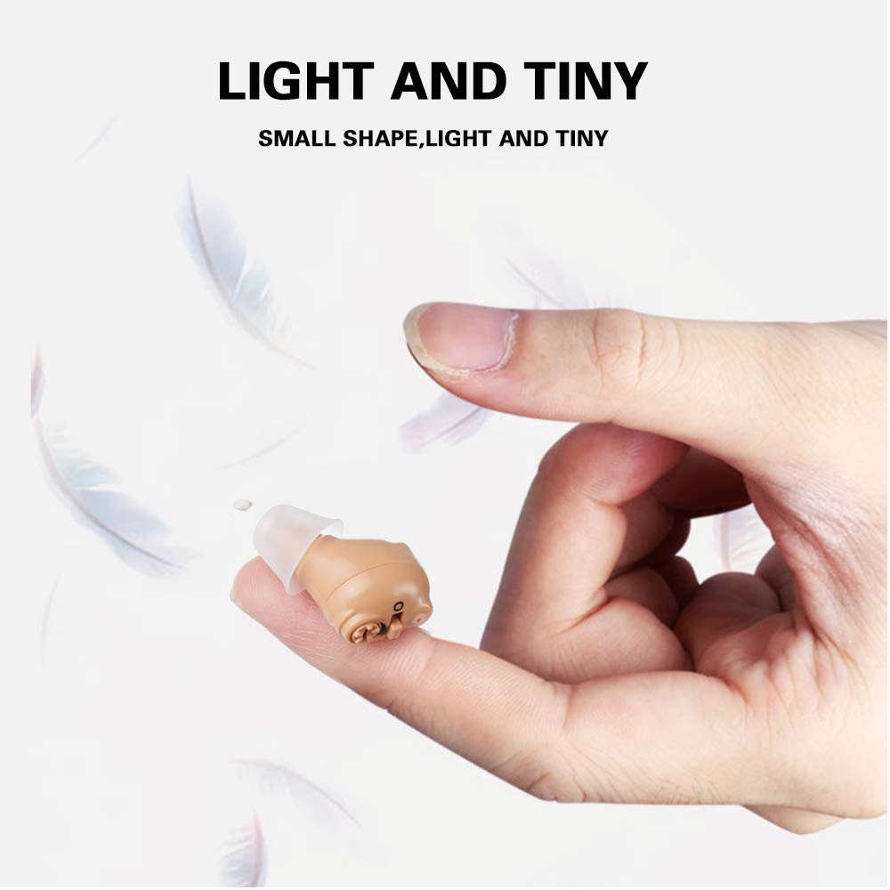 Mini Rechargeable Sound Amplifier, Hearing Amplifier with Digital Noise Reduction for Portable Carrying