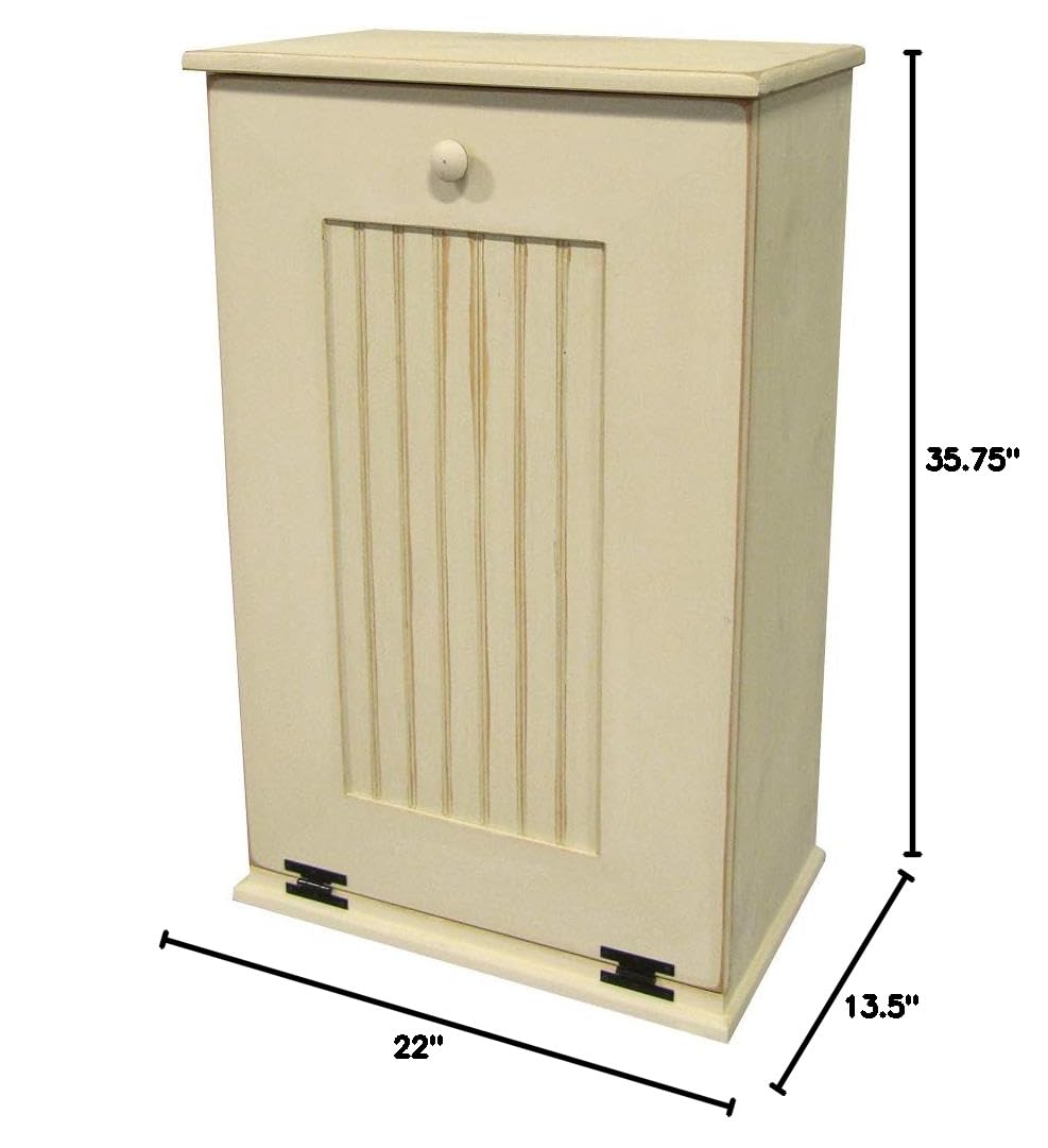 Sawdust City Tilt-Out Wooden Trash Bin Holder (Old - Black)