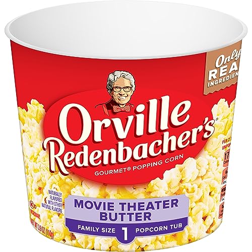Orville Redenbacher’s Popcorn + Tub, Movie Theater Butter Flavor, 3.9 oz.