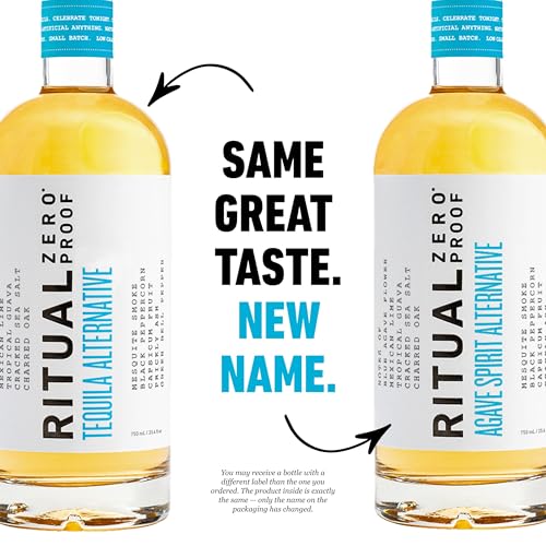 RITUAL ZERO PROOF Agave Spirit Alternative | Award-Winning Non-Alcoholic Spirit | 25.4 Fl Oz (750ml) | Zero Calories | Sustainably Made in USA