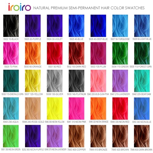 IROIRO Premium Natural Semi-Permanent Hair Color 105 Plum (4oz)