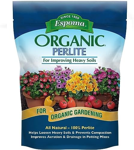 Espoma Organic Perlite, All Natural and Approved for Organic Gardening. Helps Loosen and Aerate Heavy Soils