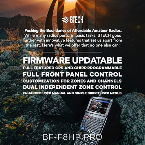 BAOFENG BF-F8HP PRO 10 W Tri-Band Two-Way Radio – UV-5R 7th Gen, 1000 Channels, GPS & NOAA Weather, Aviation/VHF/UHF/1.25 m Scanner, IP54 Rugged