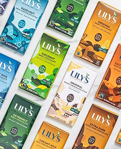 LILY'S Almond Dark Chocolate | 3 ounce, 4-Pack