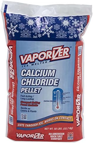 Vaporizer Calcium Chloride Ice Melting Pellets 50lb Bag - Melts to -30° F!