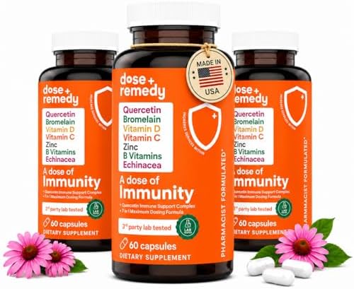 Dose of Immunity Immune Support Supplement & Booster for Adults, Zinc, 60ct