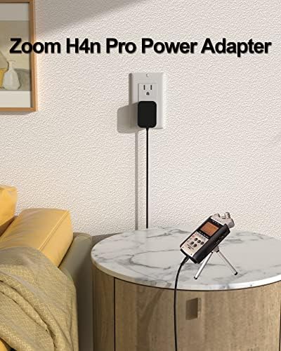 Replacement for Zoom H4N Power Adapter Compatible with Zoom H4n Pro, R16, AD-14, ARQ AR-96, AR-48, UAC-2, Q3, Q3HD and R24 Power Supply (5V, 5.9ft)