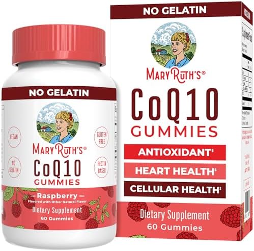 MaryRuth Organics CoQ10 Gummies | Coenzyme Q10 | Gummy Supplements for Heart Health & Cellular Health | Antioxidant | CoQ10 120 mg | Vegan | Non-GMO