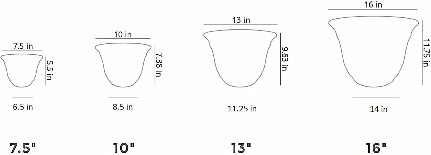 The HC Companies Sierra Round Self-Watering Pot - Lightweight Plastic Planter for Herbs & More - Durable Plant Pots for Indoor Plants & Outdoor Plants (13” Rustic Redstone, Pack of 1)