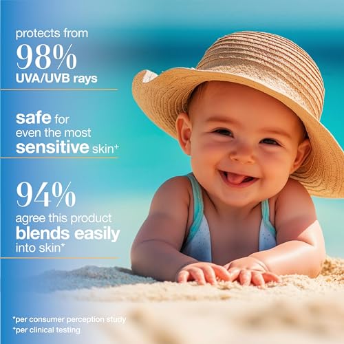 Alba Botanica Baby Sunscreen for Face and Body, Sheer Mineral Sunscreen Lotion, Broad Spectrum SPF 50, Water Resistant and Fragrance-Free
