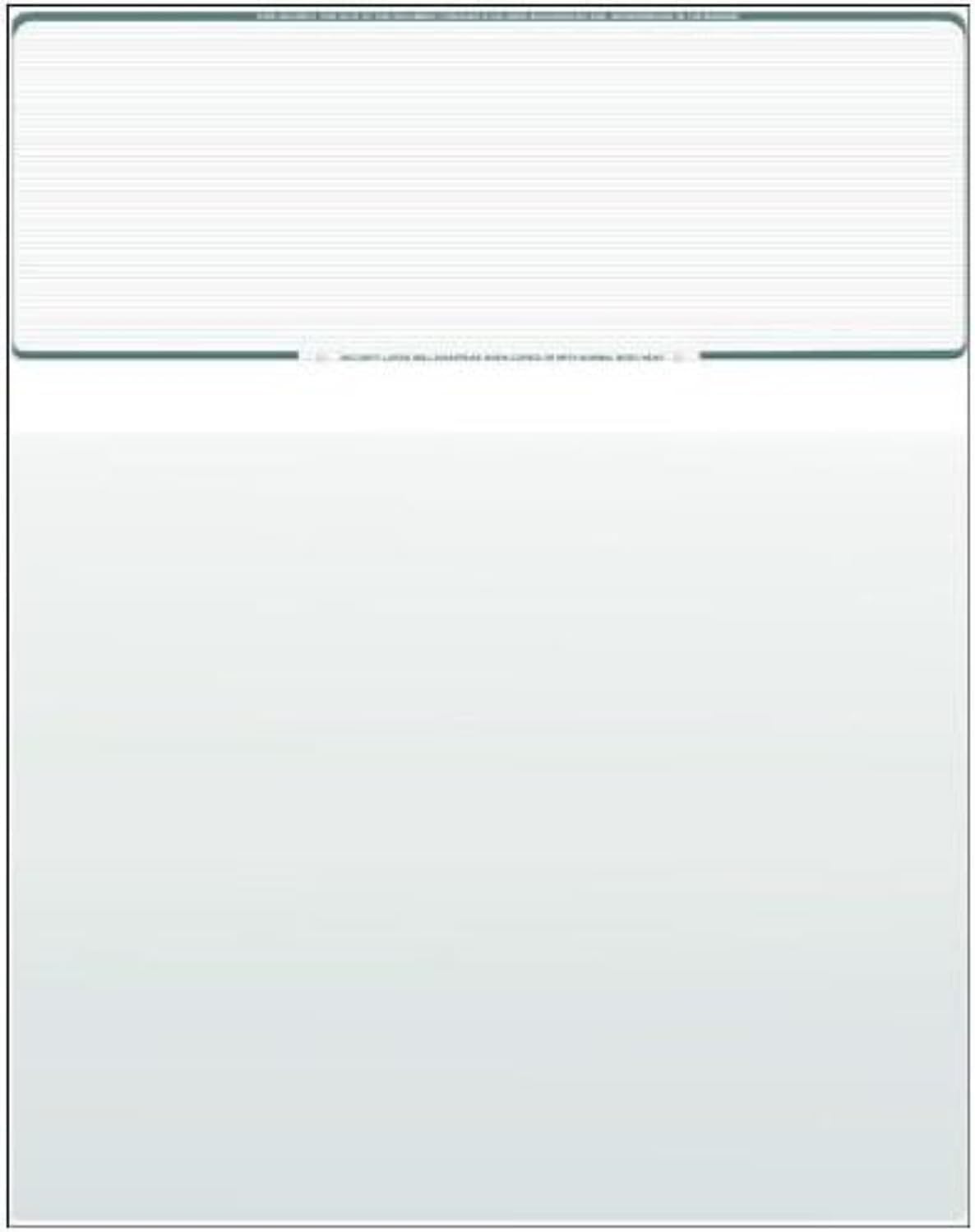 Compuchecks Blank Check Paper 500 Pack, Check on Top, QuickBooks Compatible | Blue Diamond High Security Computer Business Checks, Voucher on Bottom, 8.5x11, Works with Laser & Inkjet Printers, USA Made