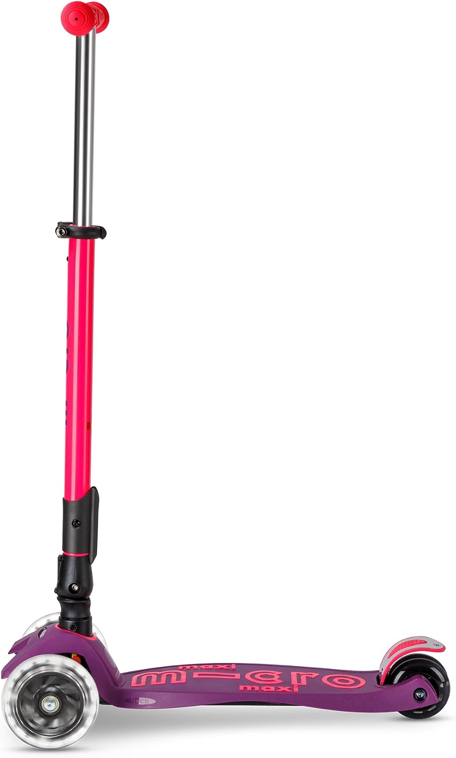 Micro Kickboard | Maxi Foldable LED Kids Scooter for Ages 5-12 | Children