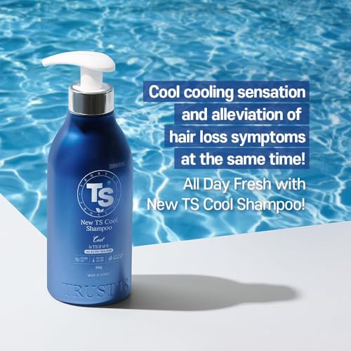 TS New TS Cool Shampoo | Cooling Korean Shampoo with Mint & Tea Tree Oil | Hair Loss Care with Dexpanthenol