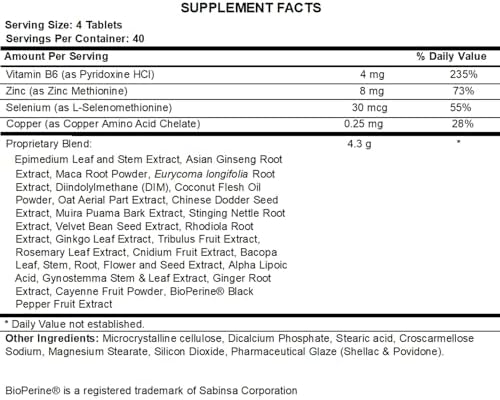 Diesel Test Hardcore by GET Diesel – Libido & Drive Support, PCT Formula for Estrogen Balance & Confidence with Tribulus, Maca & Zinc