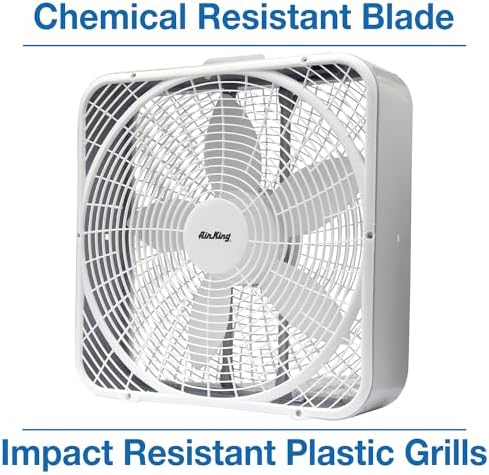 Air King 9723 20-Inch 3-Speed Box Fan , White