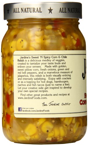 Jardine's 7J Ranch Sweet N Spicy Corn Relish, Medium, 16 Ounce