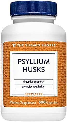 The Vitamin Shoppe Psyllium Husks Plantago Ovata Fiber Supplement (300 Capsules)