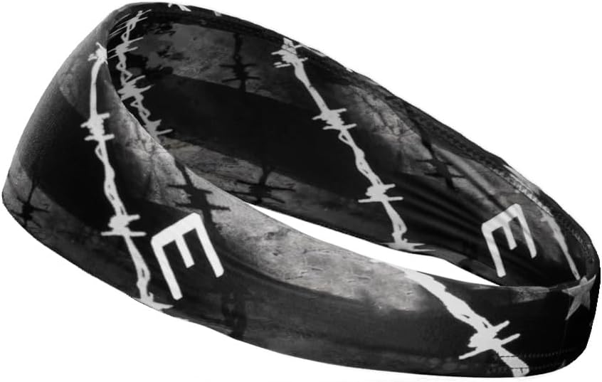40+ Designs! Unisex Headband/Sweatband. Best for Sports, Fitness, Working Out, Yoga. Tapered Design