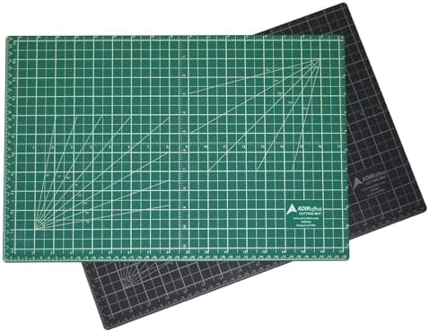 Adir Professional Self Reversible Healing Cutting Mat, 18 by 36-Inch, Green/Black