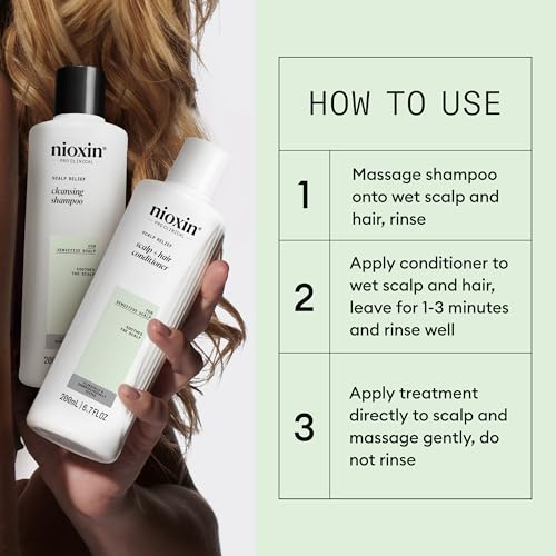NIOXIN Scalp Relief System Kit | Soothes, Hydrates & Thickens Hair