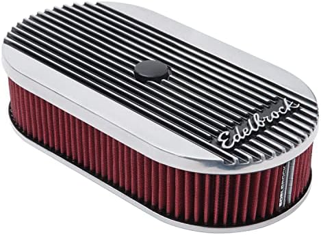 Edelbrock 4273 Elite Series Oval Air Cleaner for Single 4-Barrel Carburetor