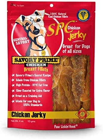 Savory Prime Chicken Jerky Treat, 4-Ounce