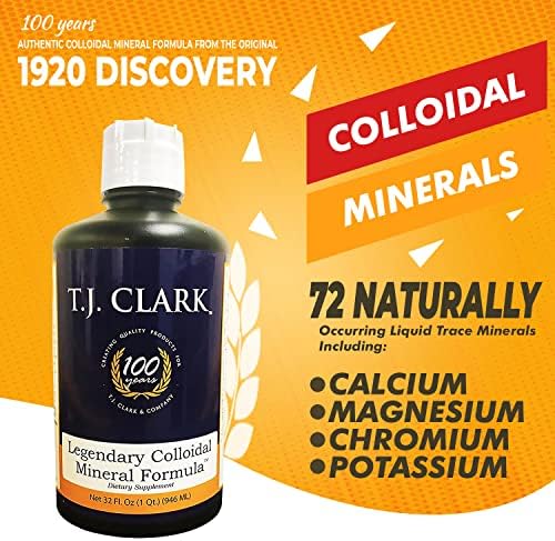 T.J. Clark Legendary Colloidal Mineral Formula 32 fl. oz. (3 Pack) by T.J. Clark